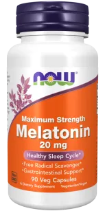 Now Melatonin Maximum Strength 20 mg | 90 vcaps.