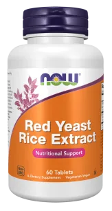 Now Foods Red Yeast Rice Concentrated 10:1 Extract 1200mg | 60 tabletek