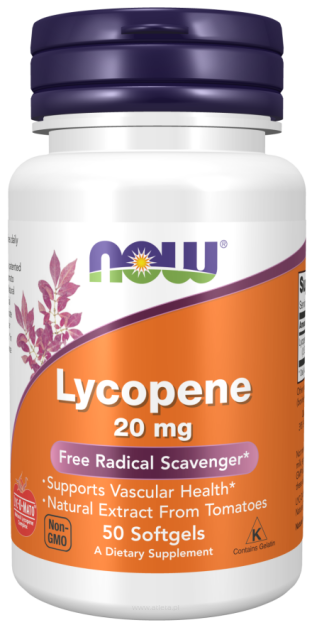 Now Foods Lycopene 20mg | 50 softgels 