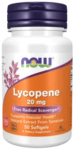 Now Foods Lycopene 20mg | 50 softgels 