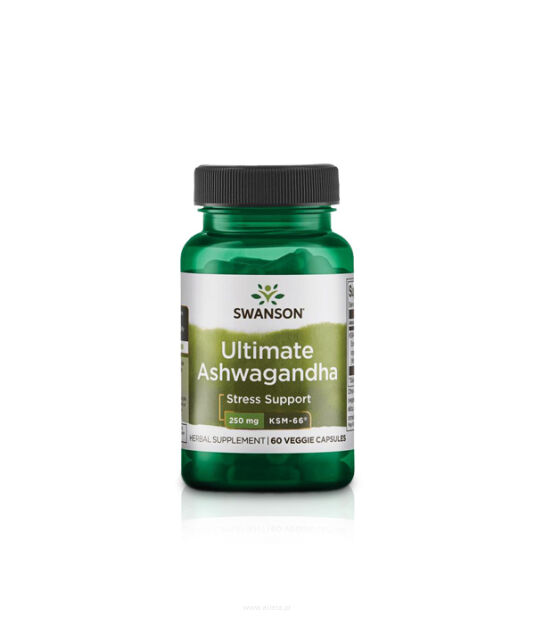 Swanson Ashwagandha Ultimate KSM-66 250mg | 60 vcaps