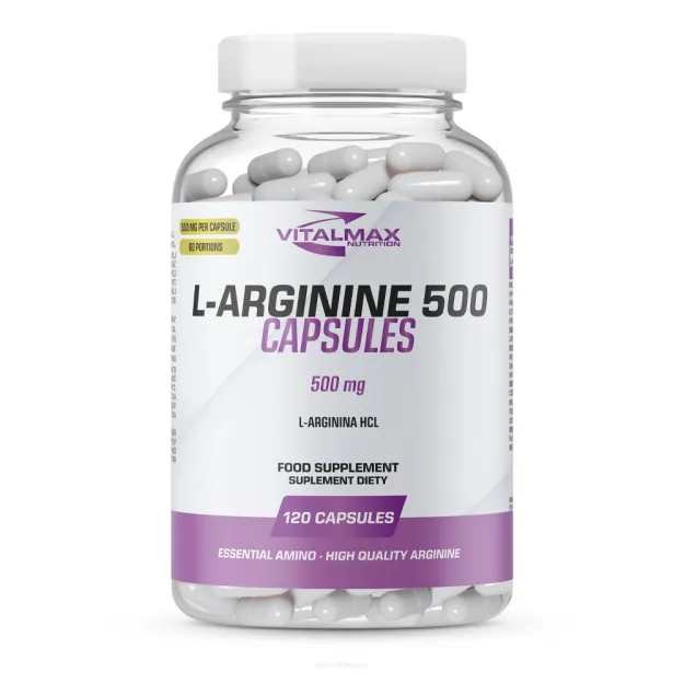 Vitalmax L-Arginine 500 | 120 kapsułek