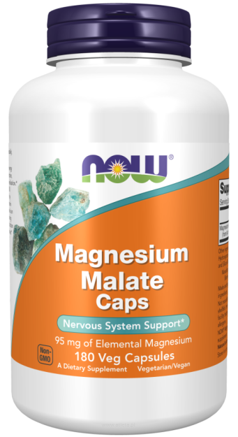 Now Foods Magnesium Malate  1000mg | 180 kapsułek