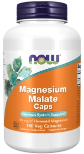 Now Foods Magnesium Malate  1000mg | 180 kapsułek