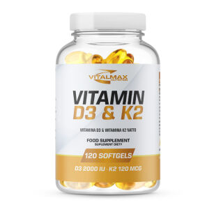 Vitalmax Vitamin D3 & K2 | 120 softgels