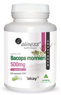 Aliness Bacopa Monnieri Extract 50% 500mg | 100 vege caps