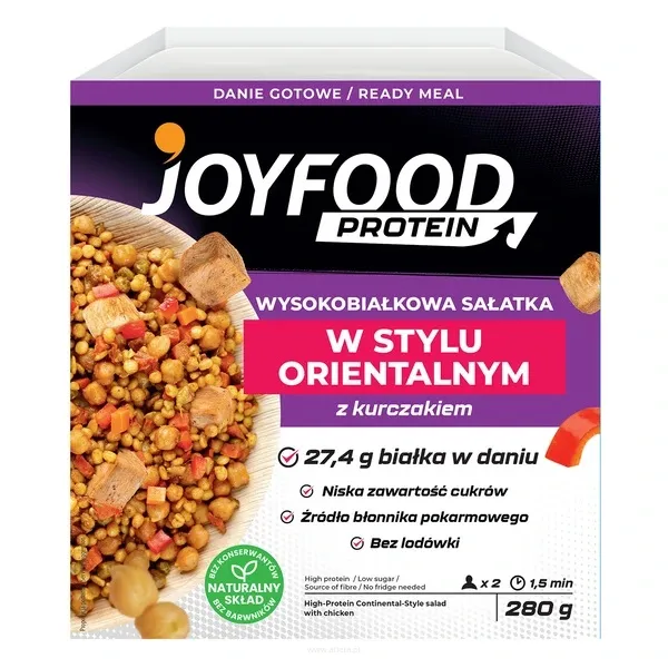 Joyfood Wysokobiałkowa sałatka w stylu orientalnym z kurczakiem | 280g