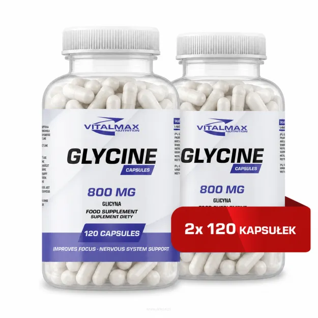 Vitalmax Glycine 800 mg | 240 kapsułek glicyna