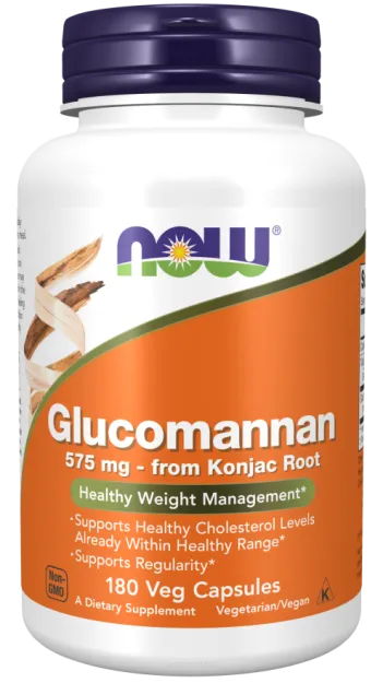Now Foods Glucomannan from Konjac Root 575mg | 180 kapsułek