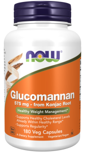 Now Foods Glucomannan from Konjac Root 575mg | 180 kapsułek