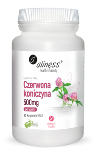 Aliness Czerwona koniczyna extract 8% 500mg | 90 vege kapsułek