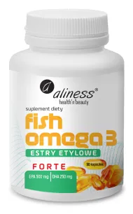 Aliness Fish Omega 3 FORTE Estry 500/ 250mg | 90 kapsułek