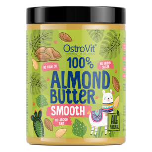 OstroVit 100% Almond Butter Krem Migdałowy | 1000 g smooth