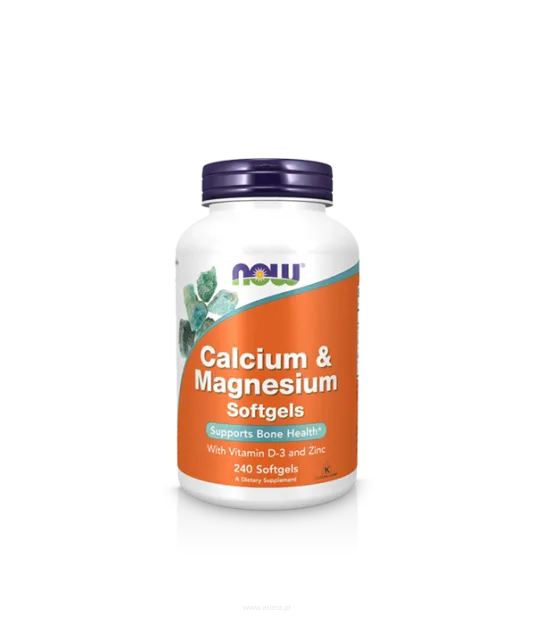 Now Foods Calcium & Magnesium Zinc D3 | 240 Softgels
