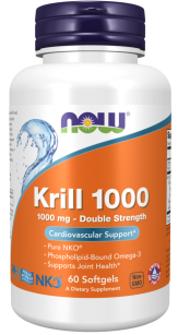 Now Foods  Krill Oil Double Strength 1000 mg | 60 Softgels