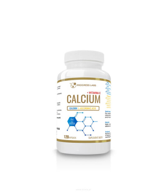 Progress Labs Calcium 300mg + Witamina C | 120 kaps.