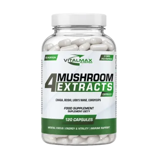 Vitalmax 4 Mushroom Extracts Grzyby Prozdrowotne | 120 kapsułek