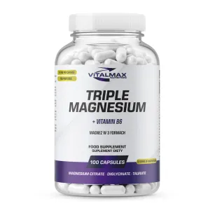 Vitalmax Triple Magnesium + B6 | 100 kapsułek
