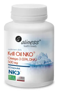 Aliness Krill Oil NKOR Omega 3 500mg z Astaksantyną | 60 kapsułek