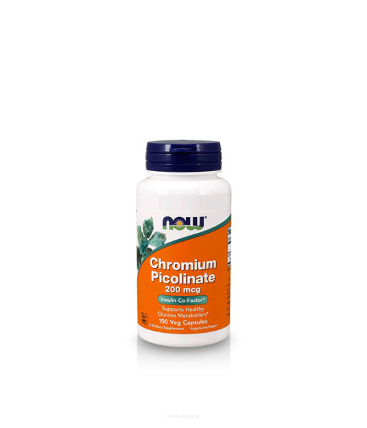 Now Foods Chromium Picolinate 200 mcg | 100 vcaps 