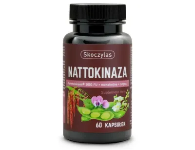 Skoczylas NATTOKINAZA Fermokinase® 2000 FU + monakolina + rutyna | 60 kapsułek