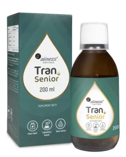 Aliness Tran SENIOR Olej z Dorsza Witamina D3 4000 IU | 200 ml