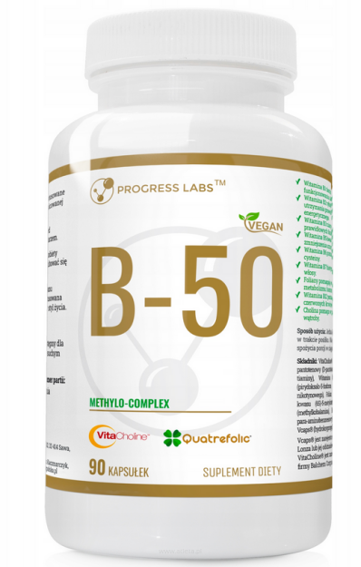 Progress B50 METHYLO-COMPLEX VITAMIN B-50| 90 kapsułek