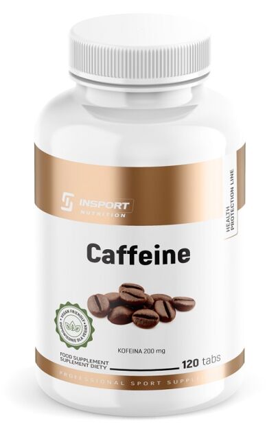 Insport Caffeine Kofeina Bezwodna 200mg  | 120 tabletek