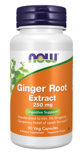 Now Ginger Root Extract 250mg | 90 kapsułek