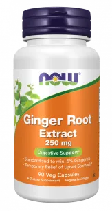 Now Ginger Root Extract 250mg | 90 kapsułek