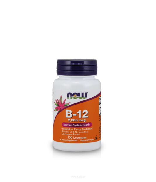 Now Foods Vitamin B12 2000 mcg | 100 lozenges