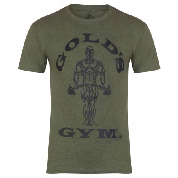 Gold's Gym koszulka męska t-shirt oliwkowy | rozmiary S, M, XL, XXL