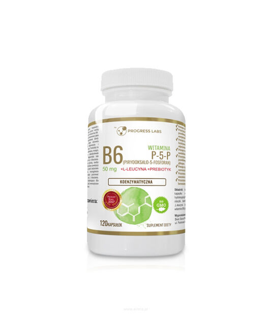 Progress Labs Witamina B6 P-5-P 50mg + Inulina | 120 kaps.