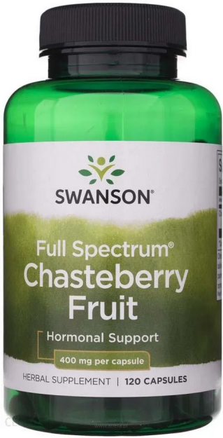 Swanson Full Spectrum Chasteberry Fruit 400mg | 120 kapsułek