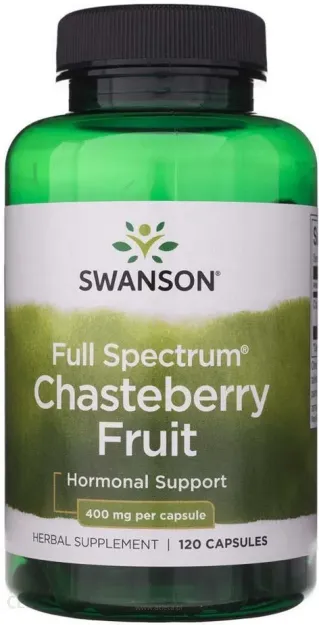 Swanson Full Spectrum Chasteberry Fruit 400mg | 120 kapsułek