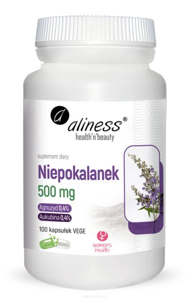 Aliness Niepokalanek 500mg (Vitex agnus-castus) | 100 kapsułek