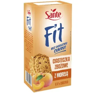 Sante Fit Ciasteczka Zbożowe Z Morelą Bez Dodatku Cukru | 300g