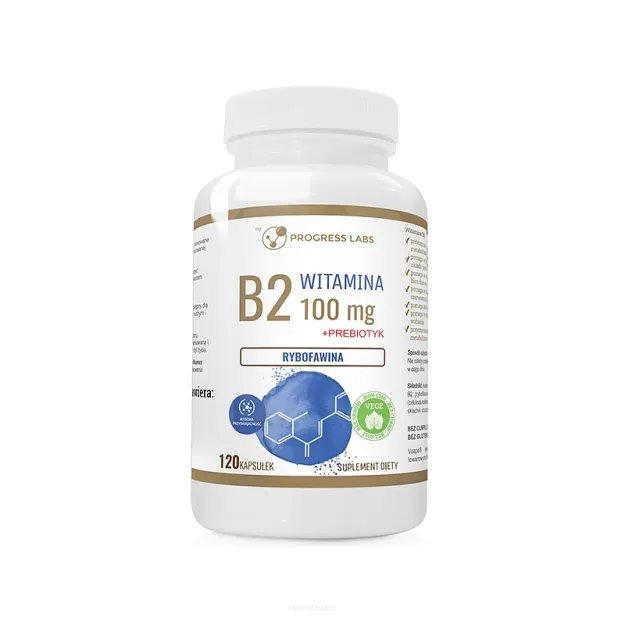 Progress Labs Witamina B2 Ryboflawina 100mg | 120 kaps.