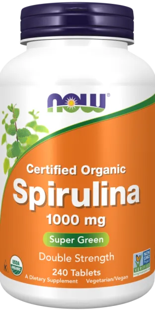 Now Foods Spirulina 1000mg | 240 tabletek
