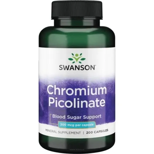 Swanson Chromium Picolinate 200mcg | 200 kapsułek