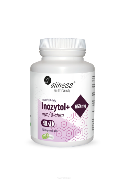 Aliness Inozytol 650 mg + B6 | 100 vege kapsułek