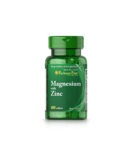 Puritan's Pride Magnesium with Zinc | 100 tab.