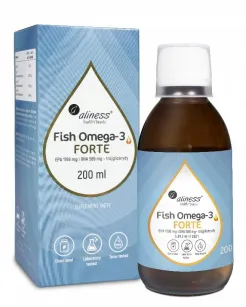 Aliness Fish Omega 3 FORTE 50/25 Trójglicerydy | 200 ml