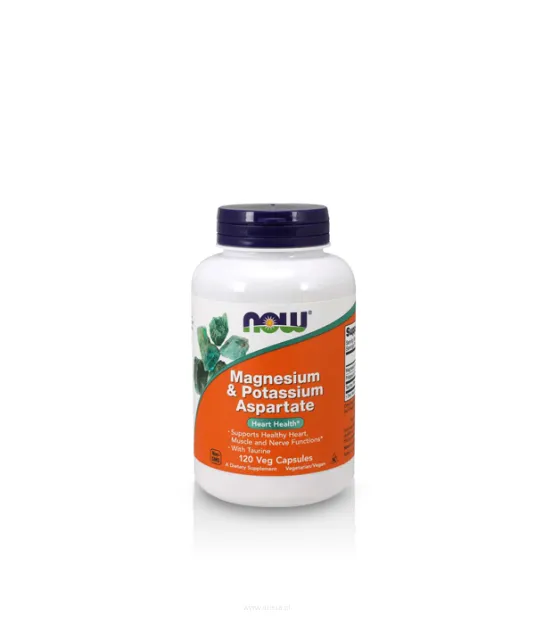 Now Foods Magnesium & Potassium Aspartate | 120 kaps.