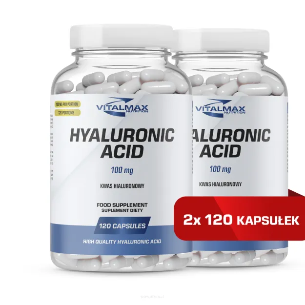 Vitalmax Hyaluronic Acid Kwas Hialuronowy 100mg | 240 kapsułek