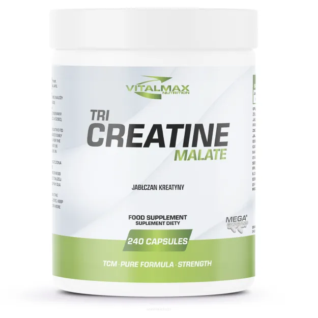 Vitalmax TCM Tri Creatine Malate Mega Capsules® | 240 kapsułek