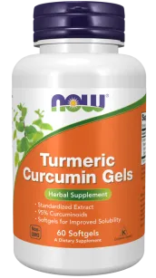 Now Foods Turmeric Curcumin Gels | 60 softgels