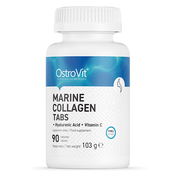 Ostrovit Marine Collagen + Hyaluronic Acid + Vitamin C | 90 tabletek