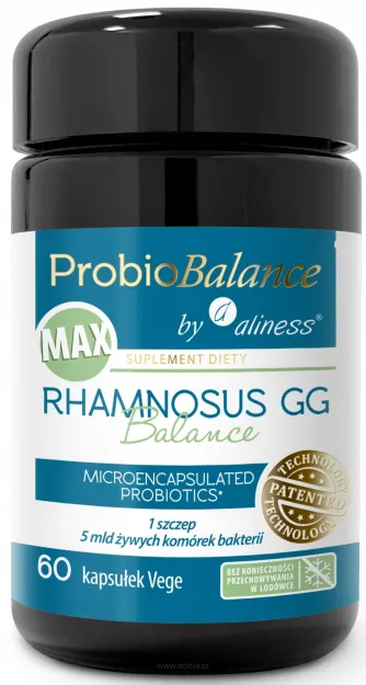 Aliness ProbioBALANCE Rhamnosus GG 5 mld Babka lancetowata | 30 vege kapsułek