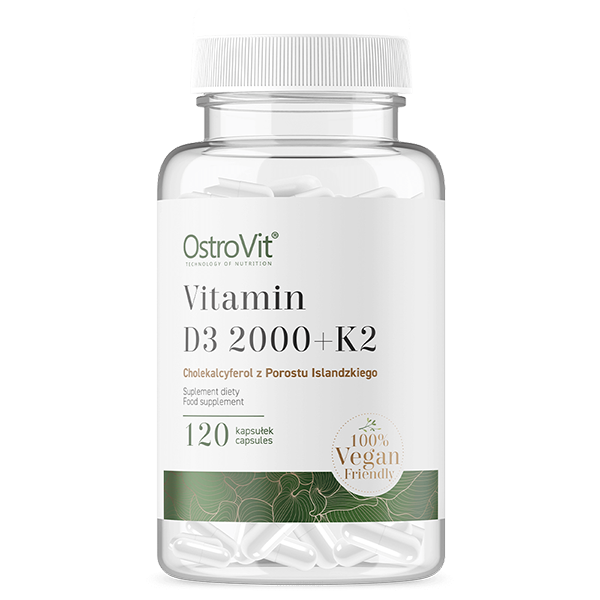 Ostrovit Vitamin D3 2000 + K2 120 kapsułek VEGE